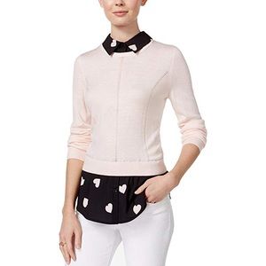 🔥SALE🔥Maison Jules sweater with hearts collar